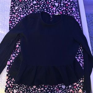 black baby doll top